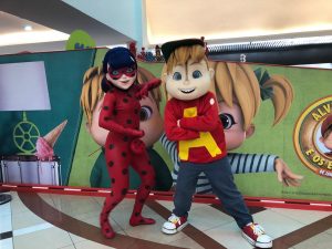 Boulevard Shopping traz personagens Ladybug e Alvin