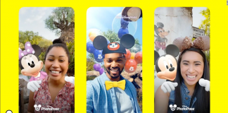 Disney faz parceria com SnapChat para dar toque de mágica às selfies feitas no parque