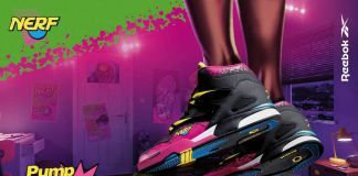 Nova coleção de calçados Reebok x NERF