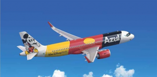 Disney comemora 50 anos nas alturas com a Azul