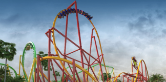 Parque Six Flags Magic Mountain anuncia montanha-russa da Mulher Maravilha