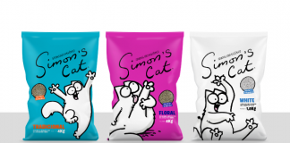 Bentonisa e Endemol Shine Brasil adiantam ao mercado a linha Simon’s Cat de granulado higiênico