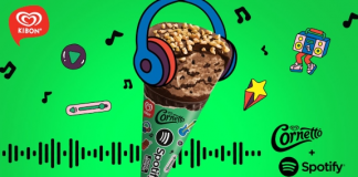 Kibon e Spotify colaboram em novo sabor de Cornetto