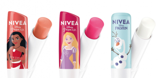 Hidratantes labiais da Nivea ganham novas estampas de Moana, Olaf e Rapunzel