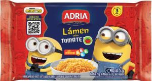 Em parceria com a franquia Minions, Adria lança lámen dos personagens infantis