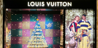 Louis Vuitton colabora com LEGO em vitrines de final de ano