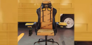 Cadeira gamer exclusiva do McDonald’s tem suporte para fritas
