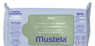 Mustela inova com toalhas umedecidas feitas a partir de celulose de florestas sustentáveis
