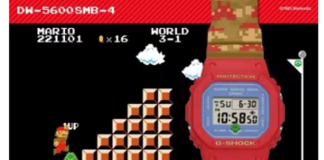 Relógio Super Mario Bros da G-Shock chega ao Brasil