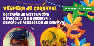 Livraria prepara sábado especial para celebrar o Carnaval com as crianças