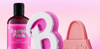 Lush lança coleção de produtos para o banho da Barbie