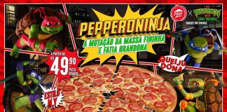 Pizza Hut cria pizza especial para lançamento do filme As Tartarugas Ninja: Caos Mutante