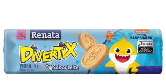 Biscoitos Renata Divertix anuncia nova embalagem com Baby Shark