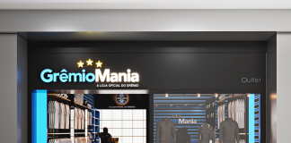Jogada pioneira Grêmiomania abre outlet em NH