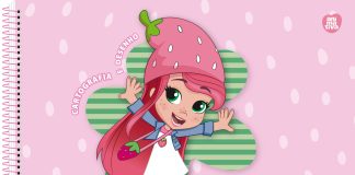 Com cheirinho inconfundível, Animativa lança coleção de cadernos da Moranguinho