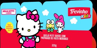 Trevinho Kids lança linha inédita de produtos lácteos licenciados da Hello Kitty e Amigos