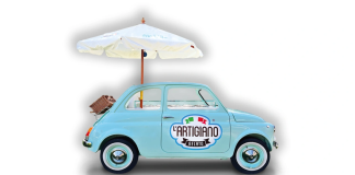 L’Artigiano colabora com a Fiat para expandir gelateria no Fiat 500 vintage