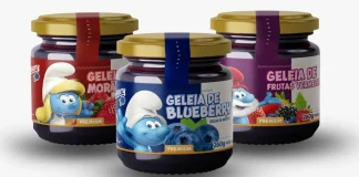 Laberry amplia linha de produtos dos Smurfs com novas geleias de frutas