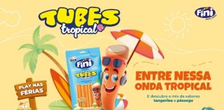 Fini traz de volta o Tubes Tropical em edição limitada: combinação refrescante de tangerina e pêssego para o verão