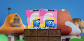 Florybal lança chocolates de Smurfs