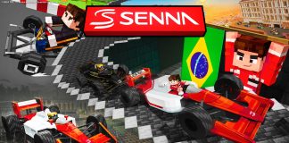 Ayrton Senna é o primeiro nome do automobilismo mundial a ganhar espaço no Minecraft