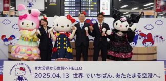 Hello Kitty invade aeroporto em cidade japonesa para receber feira mundial