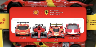 Postos Shell e Ferrari retomam parceria com miniaturas colecionáveis