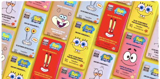 Cacau Show lança tabletes de chocolate do Bob Esponja para o Dia da Amizade