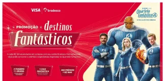 Bradesco e Visa lançam promoção inspirada em “Quarteto Fantástico: Primeiros passos”, da Marvel