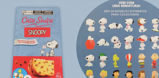 Casa Suíça apresenta Panettone com colecionáveis de Snoopy e sua turma
