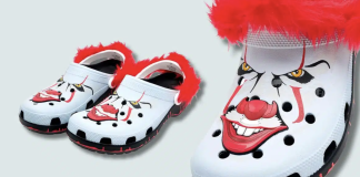 Crocs lança modelo inspirado em Pennywise para o Halloween