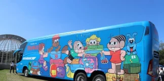 Ônibus e personagens da Turma da Mônica chegam a Curitiba