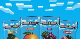 Tial leva a energia do universo gamer para as gôndolas com bebidas licenciadas Minecraft