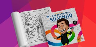 Grupo Novo Século e SBT lançam livro de colorir “Caravana do Silvinho”