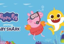 A Peppa Pig e o Baby Shark se unem para uma colaboração inédita.