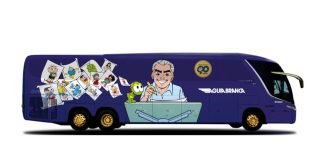 Viação Águia Branca homenageia os 90 anos de Mauricio de Sousa