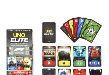 Mattel expande Uno Elite com o lançamento de um novo jogo de F1