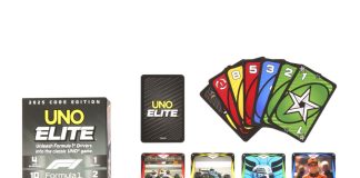 Mattel expande Uno Elite com o lançamento de um novo jogo de F1