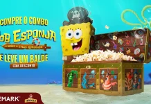 Cinemak lança balde em formato de baú para celebrar novo filme de Bob Esponja