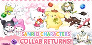 Hello Kitty lidera nova colaboração de Puzzle & Dragons com personagens da Sanrio