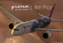 LATAM realiza primeiro voo temático de Harry Potter para Orlando