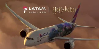 LATAM realiza primeiro voo temático de Harry Potter para Orlando