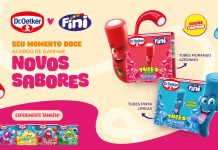 Fini e Dr. Oetker turbinam Collab de sucesso com dois sabores inéditos dos icônicos Tubes