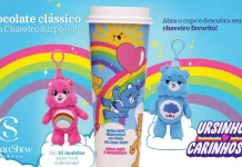 Cacau Show lança bebida temática dos Ursinhos Carinhosos com chaveiros colecionáveis