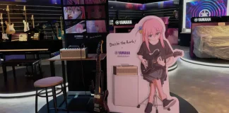 Yamaha Musical apresenta ação temática de Bocchi The Rock!