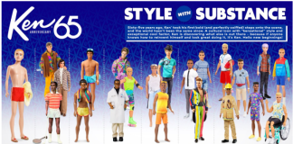 Boneco Ken celebra 65 anos com 65 aventuras