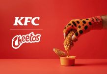 KFC e Cheetos apostam em luvas com estética Cheetos