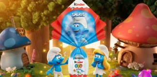 Kinder aposta em ovo temático dos Smurfs para a Páscoa 2026