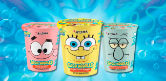 A-Sha Foods lança ramen do ‘Bob Esponja Calça Quadrada’