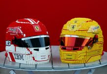 Lego revela conjuntos de exibição de capacetes de F1 com minifiguras que os acompanham